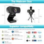 1080p HD Webcam with Microphone for Streaming
