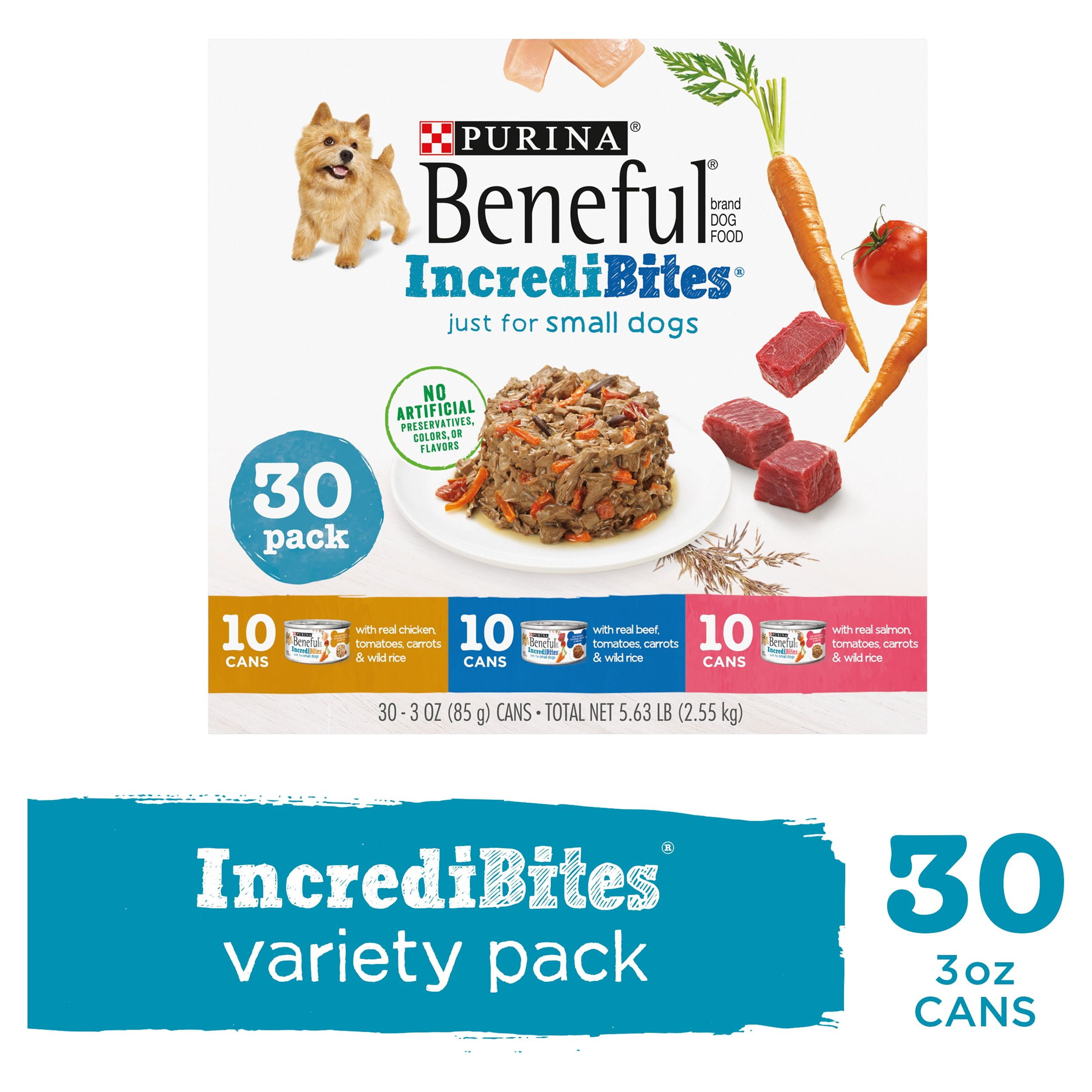 Small Breed Wet Dog Food Variety Pack - 30 Cans