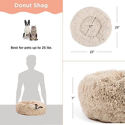 Sheri's Cozy Taupe Donut Bed 23x23