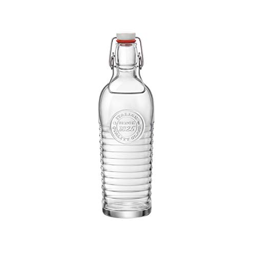 Bormioli Rocco Water Bottle | 37.25 oz, Italian Glass