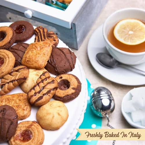 Pasticceria Matilde Vicenzi Assorted Shortbread Cookies, 10.58 oz (300g), Kosher, Dairy Mini Pastries - Made in Italy