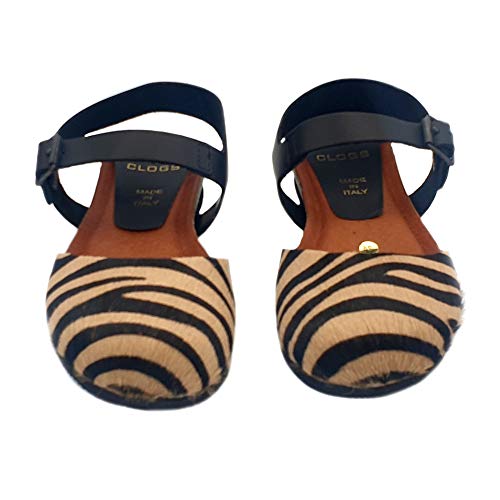 Italian Leather Women's Clogs - Dutch Style MY143