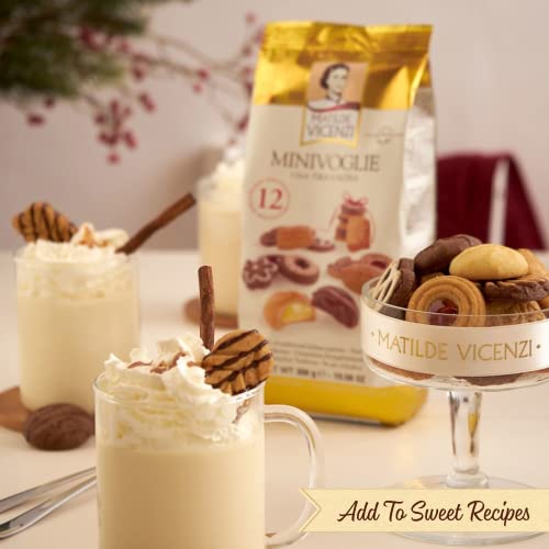 Pasticceria Matilde Vicenzi Assorted Shortbread Cookies, 10.58 oz (300g), Kosher, Dairy Mini Pastries - Made in Italy