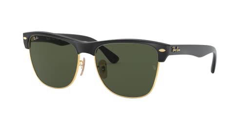 Clubmaster Sunglasses in Demi Gloss Black/Gold Green
