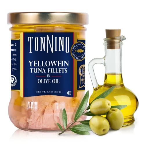 Tonnino Yellowfin Tuna Fillets in Premium Olive Oil
