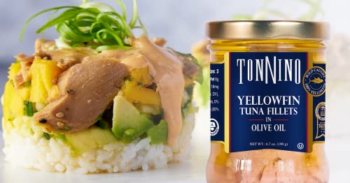 Tonnino Yellowfin Tuna Fillets in Premium Olive Oil