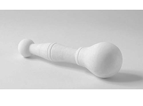 Italian White Marble Mortar & Pestle Vintage Design