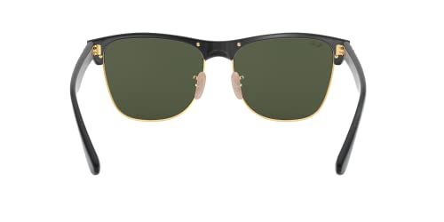 Clubmaster Sunglasses in Demi Gloss Black/Gold Green