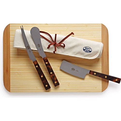 Coltellerie Berti Set: 3 Cheese Knives | Tortoise Handles