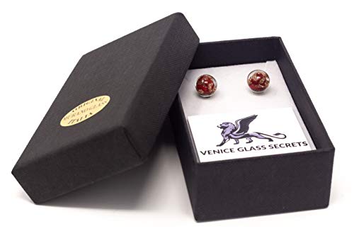 Murano Glass Stud Earrings - Italian Handcrafted Beaded Jewelry