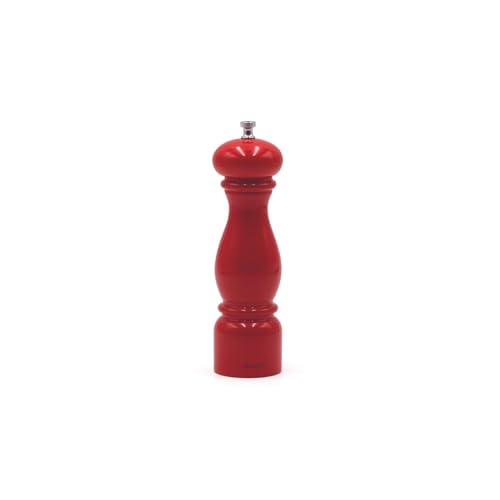 Bisetti Firenze Adjustable Red Salt Mill, 8.66 Inch
