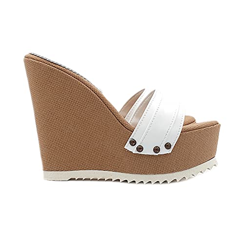 Kiara Shoes Handmade Italian Women's Wedges - KZ2001 BIANCO