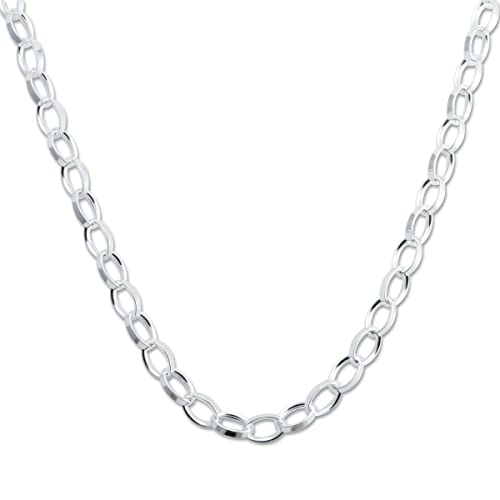Elegant Sterling Silver Necklace - Made in Italy