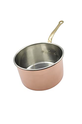 Italian Handmade Small Milk Pot - Tinned Copper