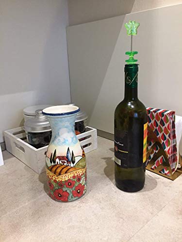 Hand Painted Italian Ceramic Vase Pitcher Made Italy