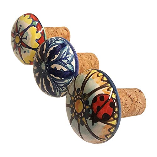 Hand-Painted Italian Ceramic Pottery Set - 3 Pieces