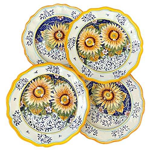 Hand Painted Italian Ceramic Dinnerware Set - Made in Italy