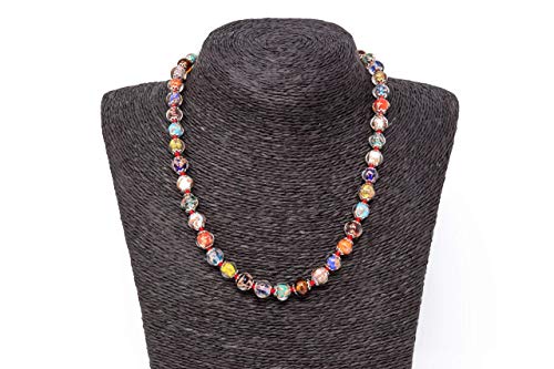 Murano Glass Avventurine Necklace crafted in Italy