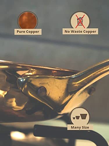 CREARTISTIC Made in Italy 11.8 Inch Copper Fry Pan