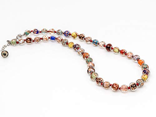 Murano Glass Avventurine Necklace crafted in Italy