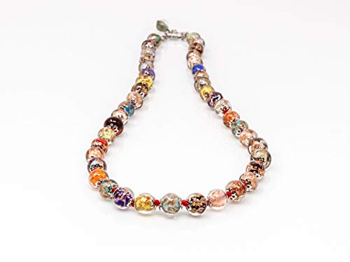 Murano Glass Avventurine Necklace crafted in Italy
