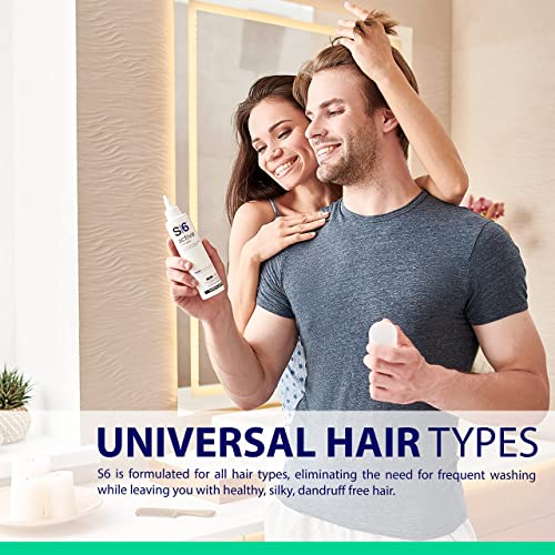 NAPURA S6 Anti Dandruff Shampoo with Tea Tree Oil, 1% Zinc and 5% Salicylic Acid - Natural Itchy Scalp Treatment (6.76 fl oz) for Men and Women