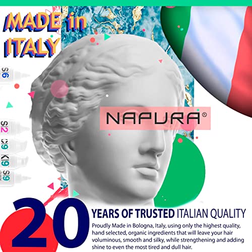 NAPURA S6 Anti Dandruff Shampoo with Tea Tree Oil, 1% Zinc and 5% Salicylic Acid - Natural Itchy Scalp Treatment (6.76 fl oz) for Men and Women