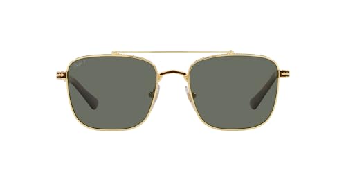 Persol PO2487S Gold/Havana/Green Polarized Sunglasses, 55mm