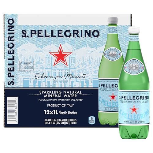 12 bottiglie di acqua minerale naturale frizzante S.Pellegrino