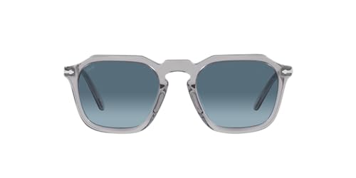 Persol PO3292S Square Sunglasses, Grey/Azure Gradient_Blue, 50mm