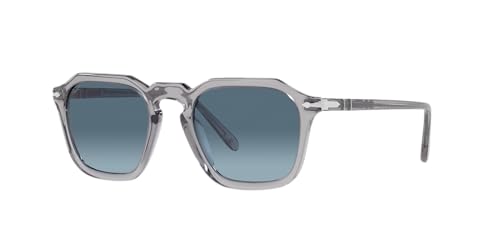 Persol PO3292S Square Sunglasses, Grey/Azure Gradient_Blue, 50mm