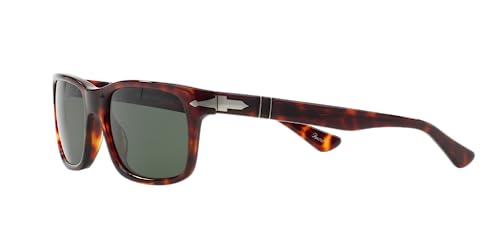 Persol PO3048S Sunglasses, Havana/Green, 55 mm