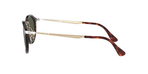 Persol PO3166S Round Sunglasses, Gold/Havana, 49 mm