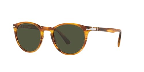 Persol PO3152S Sunglasses, Striped Brown/Green, 52 mm
