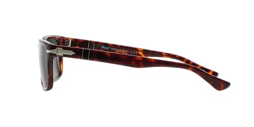 Persol PO3048S Sunglasses, Havana/Green, 55 mm