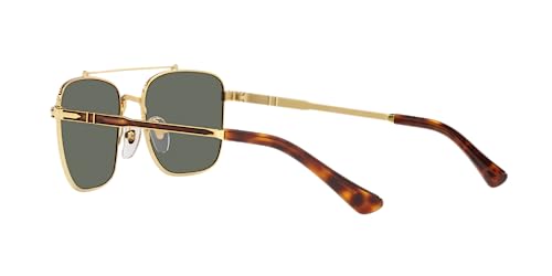 Persol PO2487S Gold/Havana/Green Polarized Sunglasses, 55mm