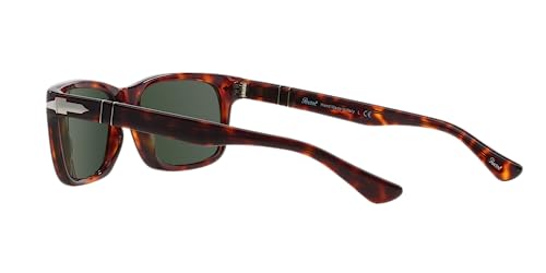 Persol PO3048S Sunglasses, Havana/Green, 55 mm