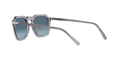Persol PO3292S Square Sunglasses, Grey/Azure Gradient_Blue, 50mm