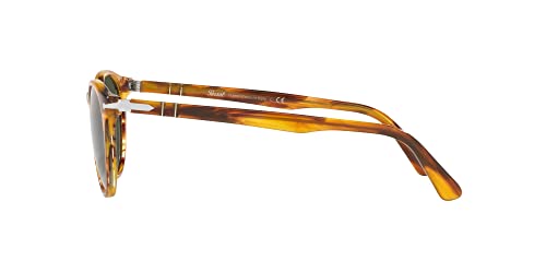 Persol PO3152S Sunglasses, Striped Brown/Green, 52 mm