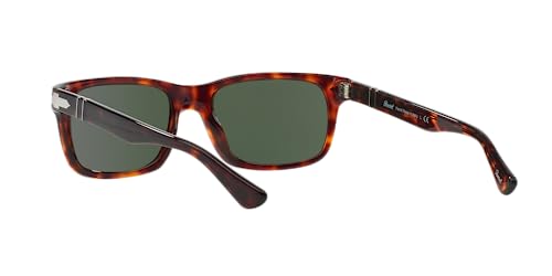 Persol PO3048S Sunglasses, Havana/Green, 55 mm