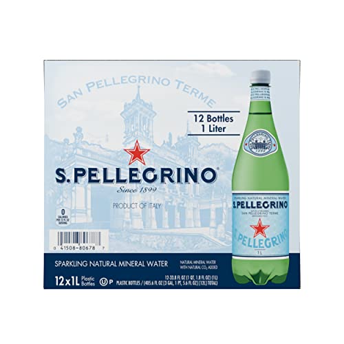 12 bottiglie di acqua minerale naturale frizzante S.Pellegrino