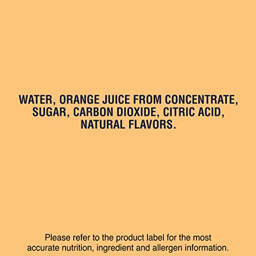 Sanpellegrino Aranciata Sparkling Orange Drink, 6 Count (4-Pack)