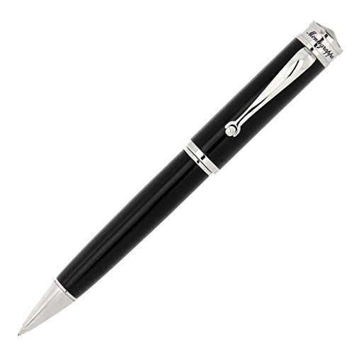 Montegrappa Ducale Palladium & Black Ballpoint Pen - Italian
