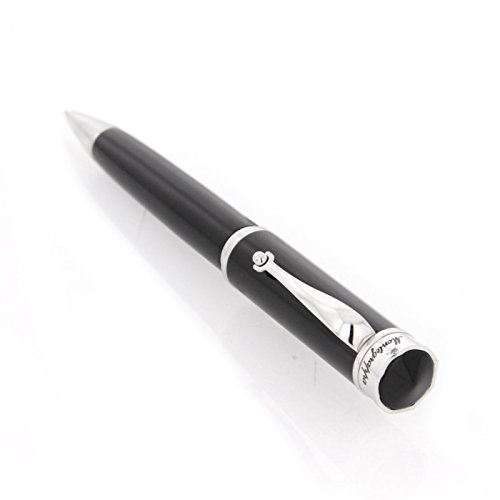 Montegrappa Ducale Palladium & Black Ballpoint Pen - Italian