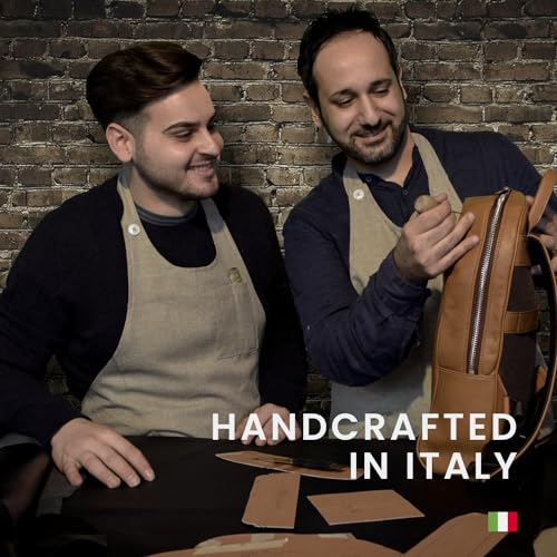 Italian Leather Pencil Case for Work - Green