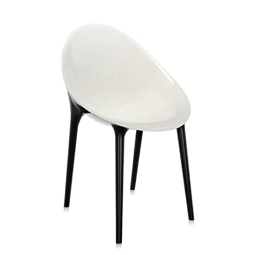 Kartell Super Impossible Chair by Philippe Starck/Eugeni Quitllet, Matte White/Black