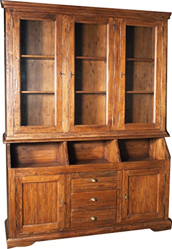 Italian Country Style Solid Lime Wood Bookcase