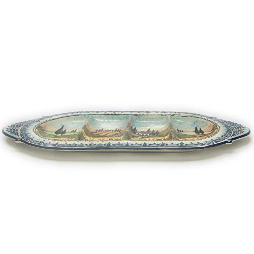 PARRINI Italian Ceramic Hand Painted Serving Tray deora