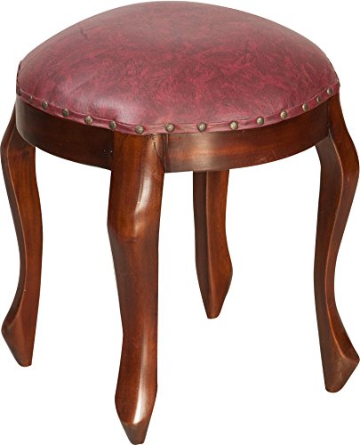 Solid Mahogany Walnut Finish Dresser with Stool 118x48x165 cm
