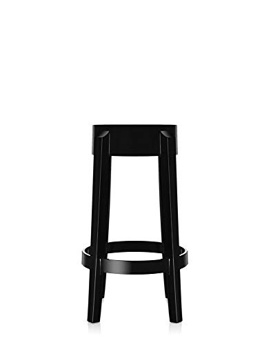 Pack of 2 Kartell Charles Ghost Stools, Matte Black